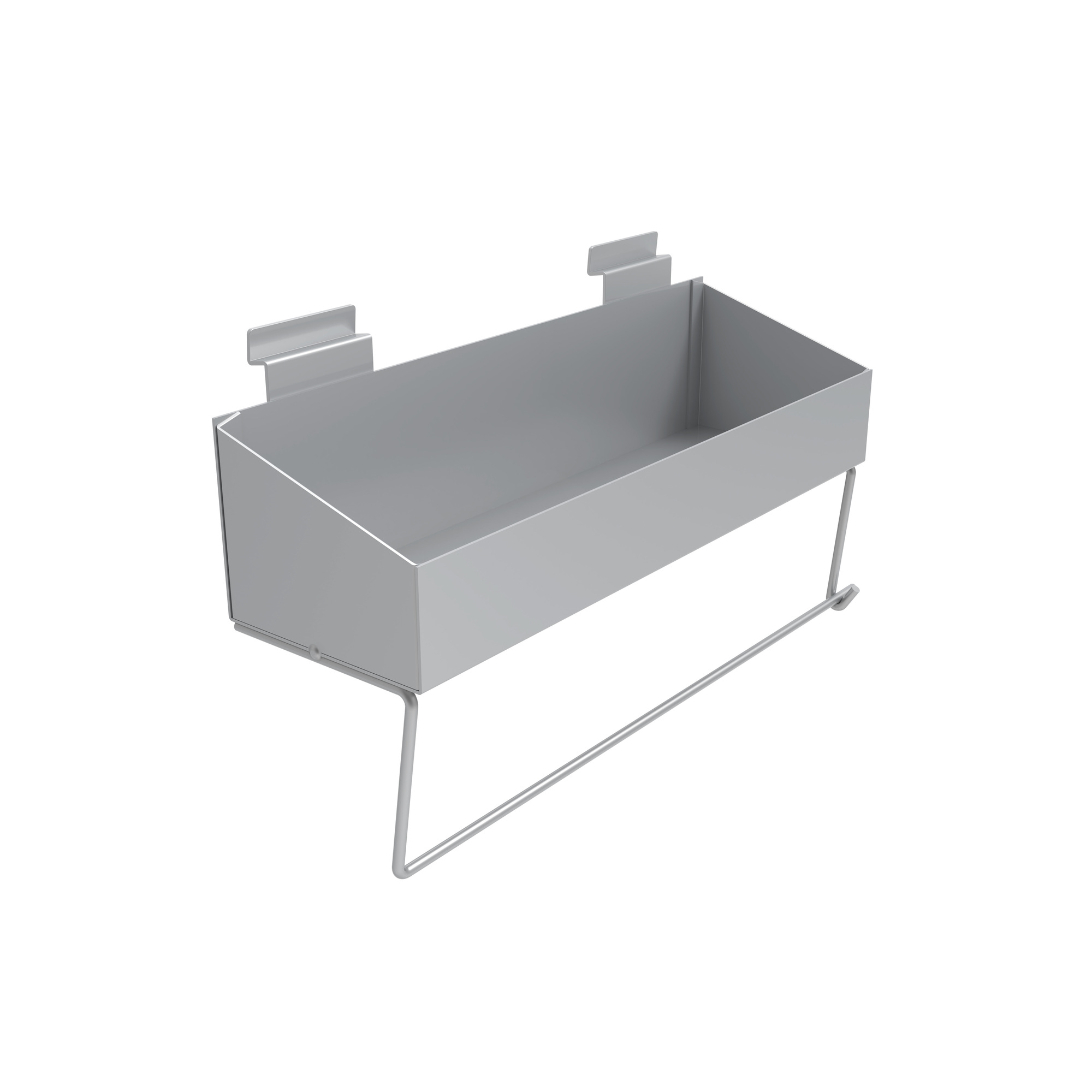 CrownWall, Slatwall Panels System Paper Towel Rack, Width 16 in, Height 10 in, Depth 5 in, Model